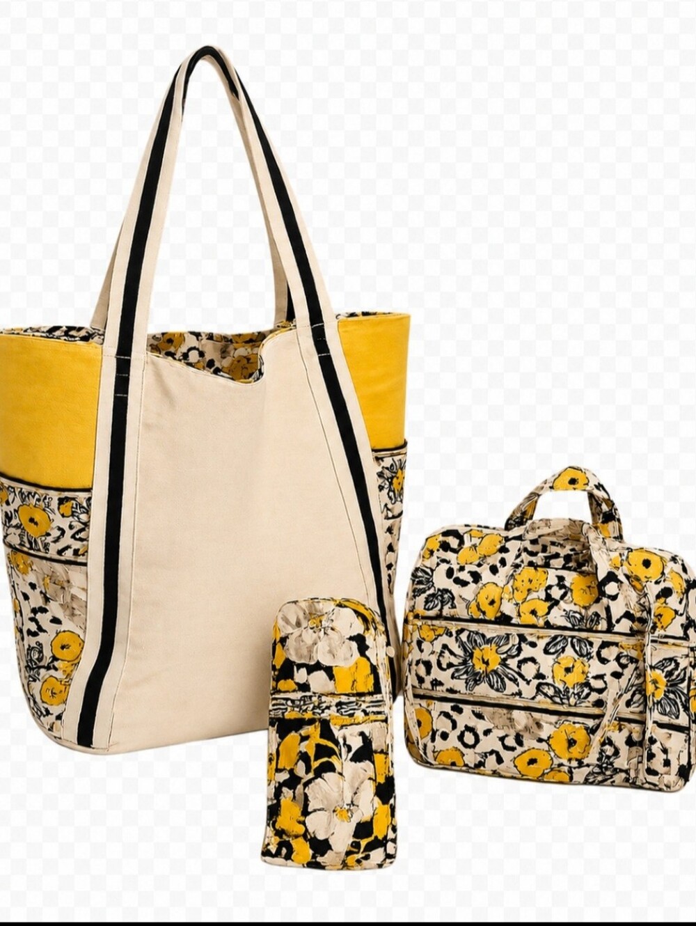 Vera Bradley 3 Piece Set Retired "Go Wild" Pattern With Box EUC